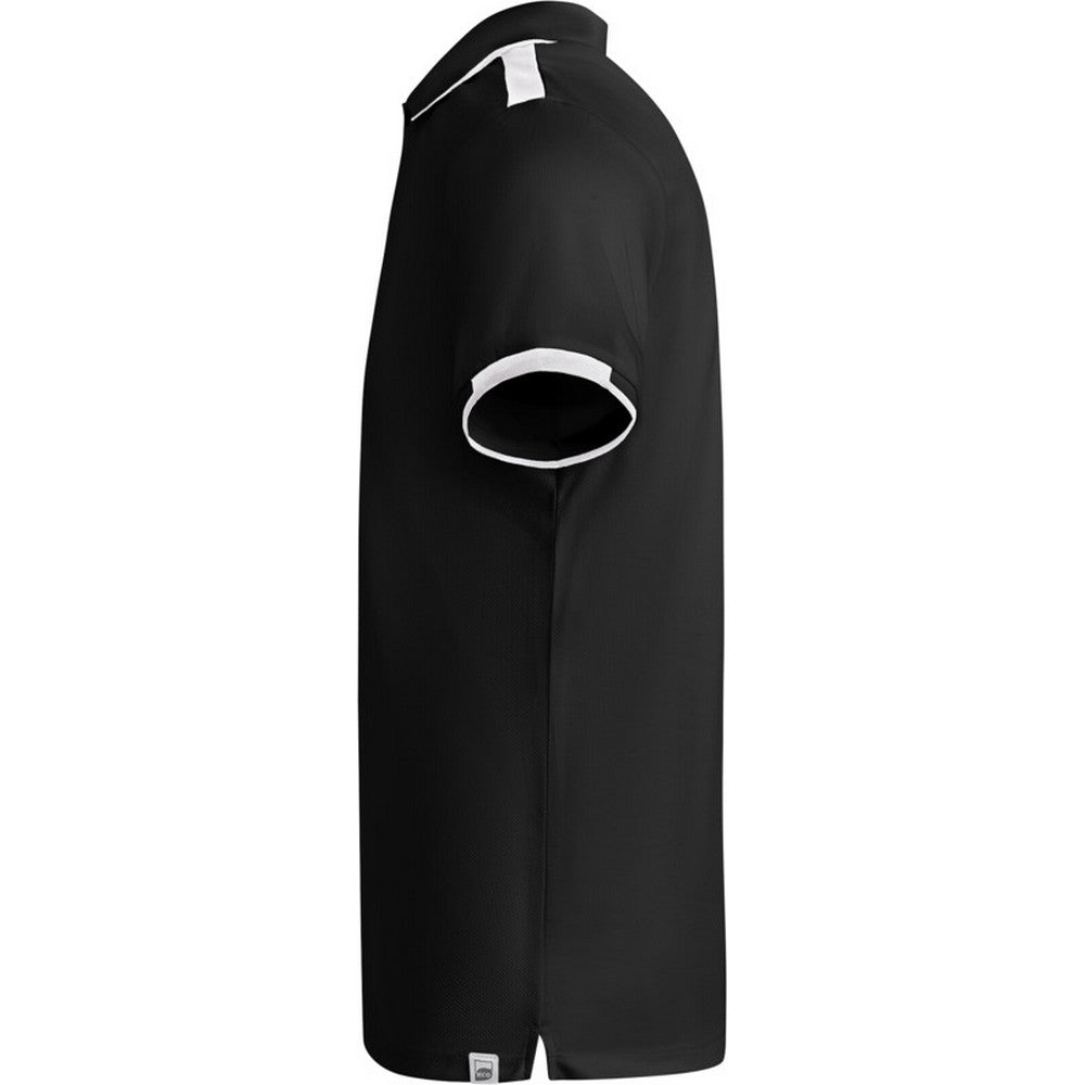 Solid Black-White - Lifestyle - Roly Childrens-Kids Tamil Short-Sleeved Polo Shirt