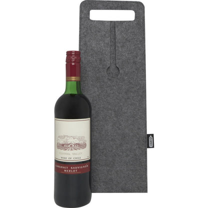 Medium Grey - Side - Felta Recycled Felt 750ml Wine Bag