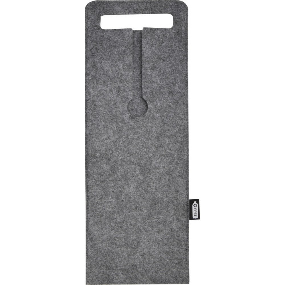 Medium Grey - Front - Felta Recycled Felt 750ml Wine Bag