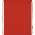 Red - Front - Oregon Recycled Cotton Drawstring Bag