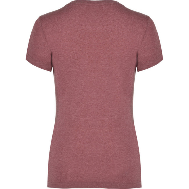 Garnet - Back - Roly Womens-Ladies Fox Heather Short-Sleeved T-Shirt