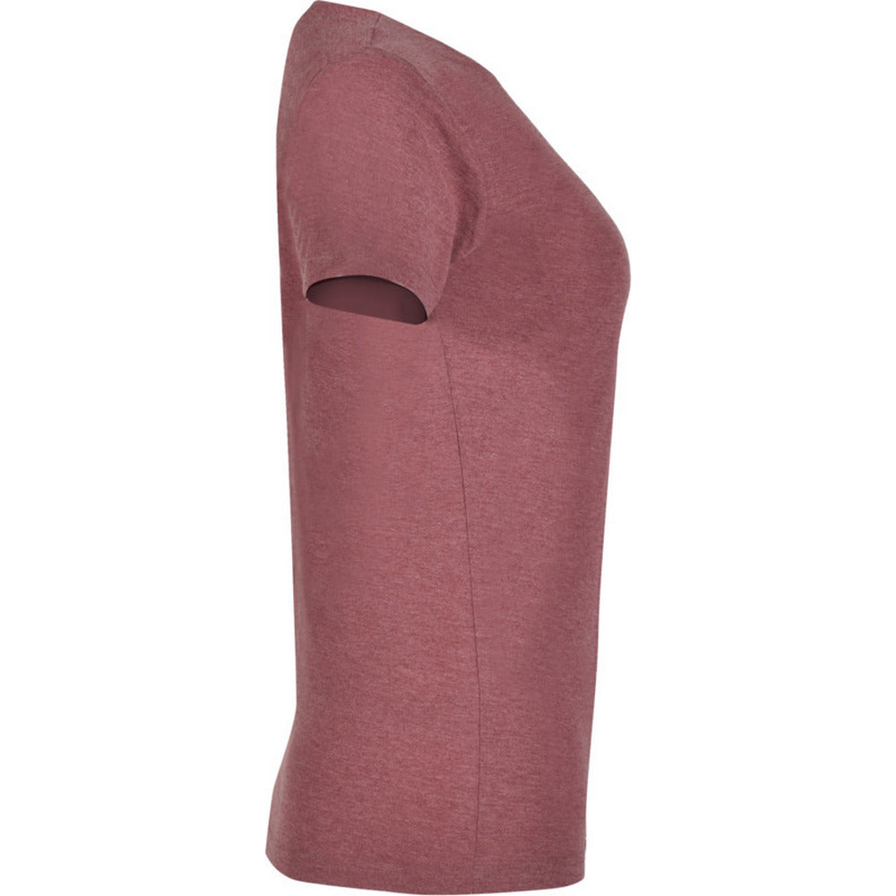 Garnet - Side - Roly Womens-Ladies Fox Heather Short-Sleeved T-Shirt