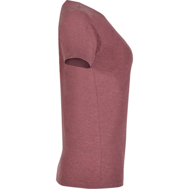 Garnet - Side - Roly Womens-Ladies Fox Heather Short-Sleeved T-Shirt