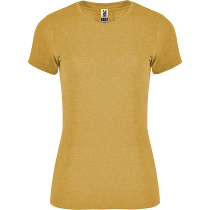 Mustard - Front - Roly Womens-Ladies Fox Heather Short-Sleeved T-Shirt