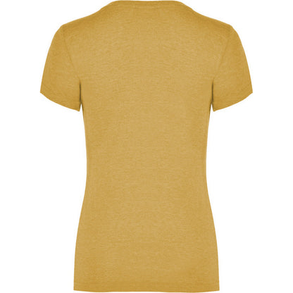 Mustard - Back - Roly Womens-Ladies Fox Heather Short-Sleeved T-Shirt