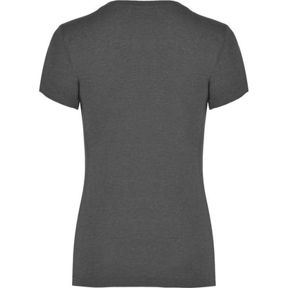 Black Heather - Back - Roly Womens-Ladies Fox Heather Short-Sleeved T-Shirt