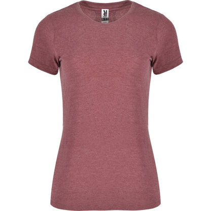 Garnet - Front - Roly Womens-Ladies Fox Heather Short-Sleeved T-Shirt