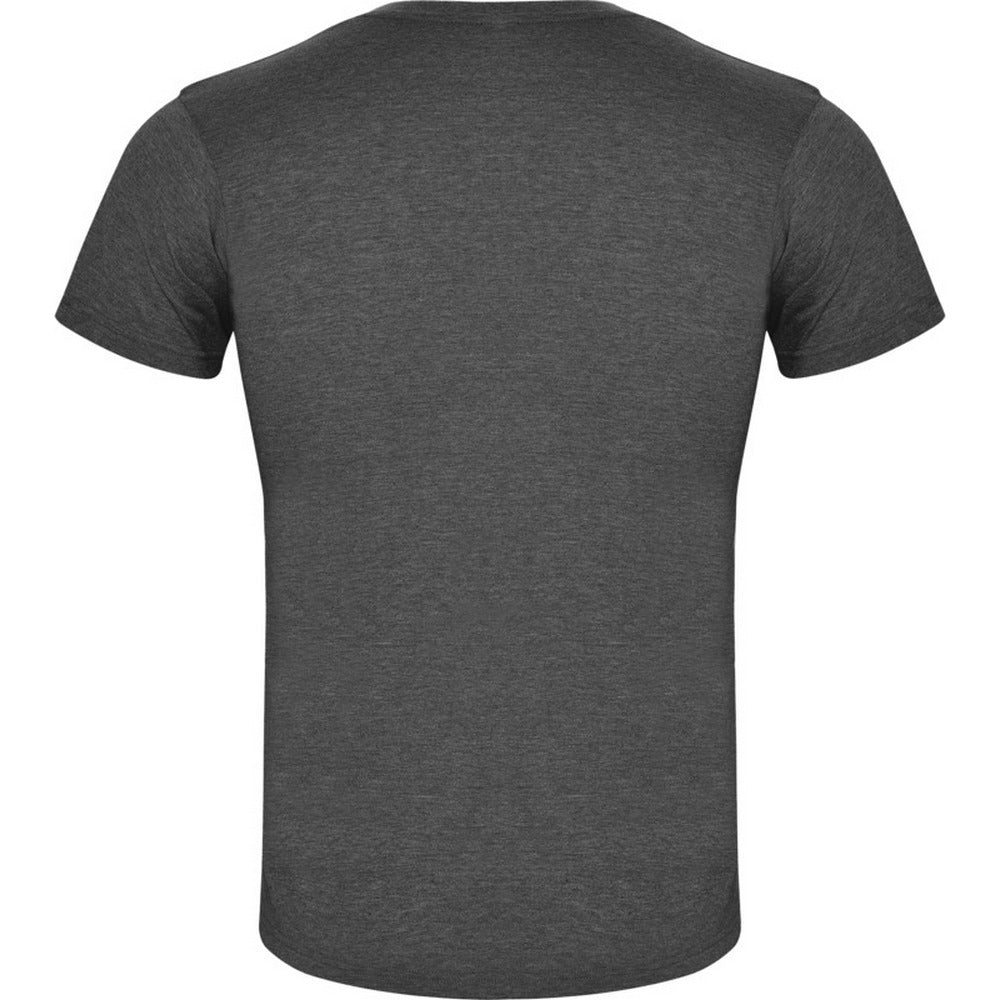 Black Heather - Back - Roly Mens Fox Heather Short-Sleeved T-Shirt