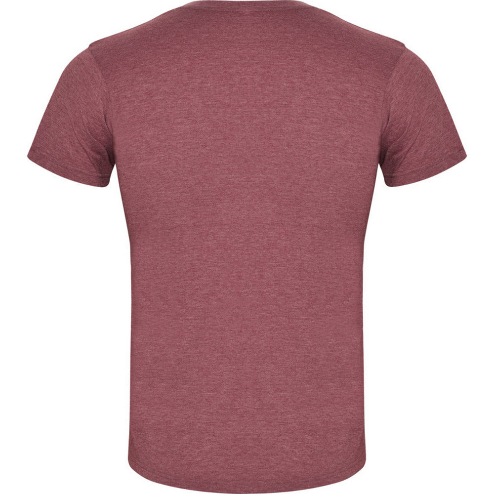 Garnet - Back - Roly Mens Fox Heather Short-Sleeved T-Shirt