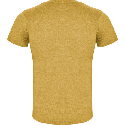 Heather Mustard - Back - Roly Mens Fox Heather Short-Sleeved T-Shirt