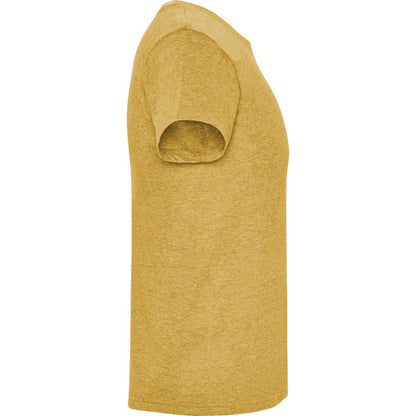 Heather Mustard - Side - Roly Mens Fox Heather Short-Sleeved T-Shirt