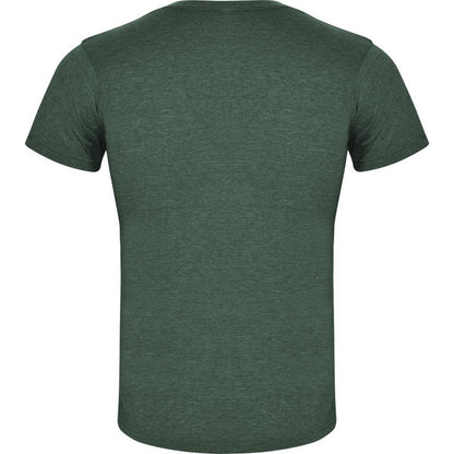 Bottle Green - Back - Roly Mens Fox Heather Short-Sleeved T-Shirt