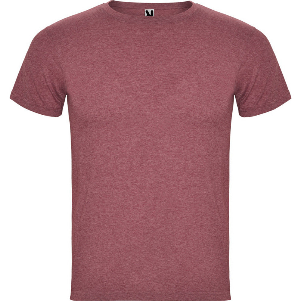 Garnet - Front - Roly Mens Fox Heather Short-Sleeved T-Shirt