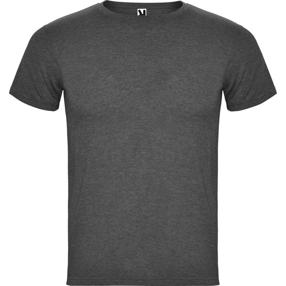 Black Heather - Front - Roly Mens Fox Heather Short-Sleeved T-Shirt