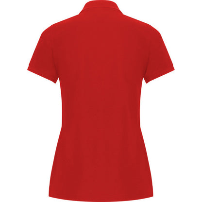 Red - Back - Roly Womens-Ladies Pegaso Premium Short-Sleeved Polo Shirt