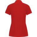 Red - Back - Roly Womens-Ladies Pegaso Premium Short-Sleeved Polo Shirt