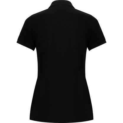 Solid Black - Back - Roly Womens-Ladies Pegaso Premium Short-Sleeved Polo Shirt