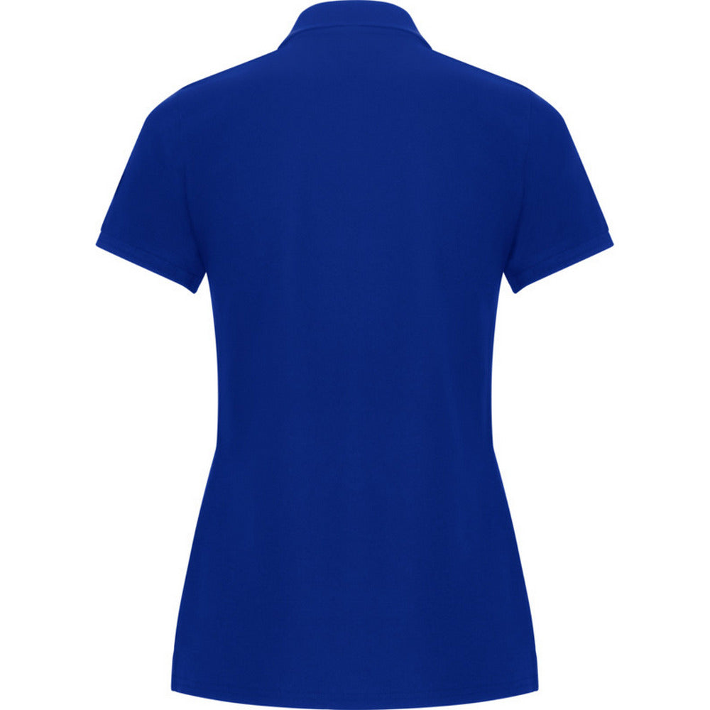 Blue - Back - Roly Womens-Ladies Pegaso Premium Short-Sleeved Polo Shirt