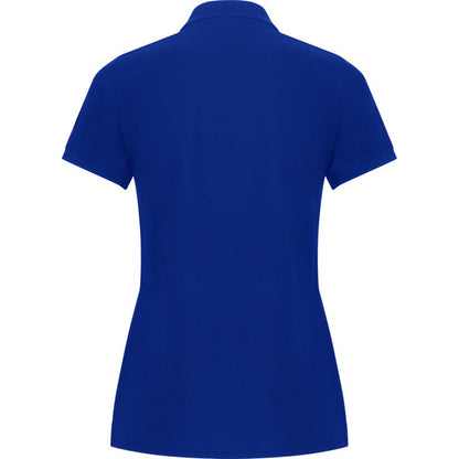 Blue - Back - Roly Womens-Ladies Pegaso Premium Short-Sleeved Polo Shirt