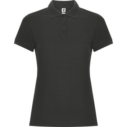 Dark Lead - Front - Roly Womens-Ladies Pegaso Premium Short-Sleeved Polo Shirt
