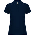 Navy Blue - Front - Roly Womens-Ladies Pegaso Premium Short-Sleeved Polo Shirt