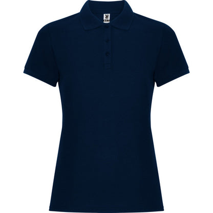Navy Blue - Front - Roly Womens-Ladies Pegaso Premium Short-Sleeved Polo Shirt
