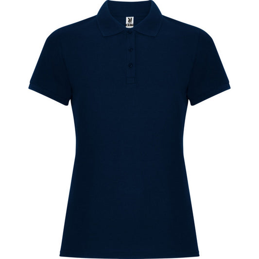 Navy Blue - Front - Roly Womens-Ladies Pegaso Premium Short-Sleeved Polo Shirt