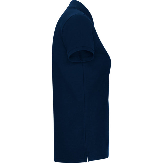 Navy Blue - Side - Roly Womens-Ladies Pegaso Premium Short-Sleeved Polo Shirt