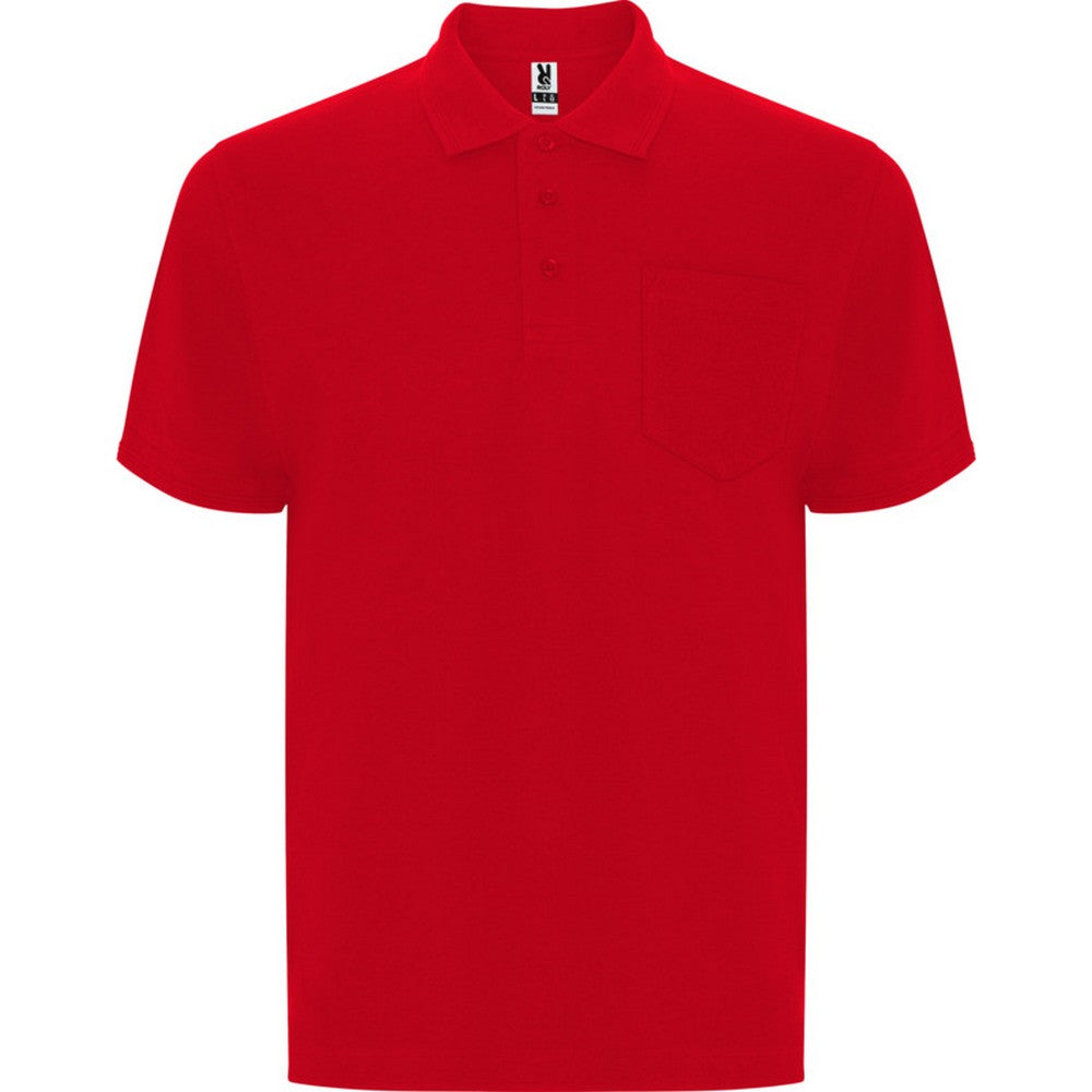 Red - Front - Roly Unisex Adult Centauro Premium Short-Sleeved Polo Shirt