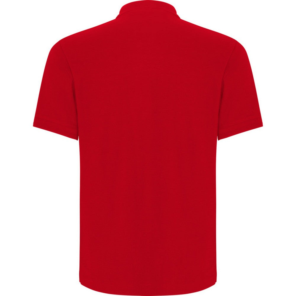 Red - Back - Roly Unisex Adult Centauro Premium Short-Sleeved Polo Shirt