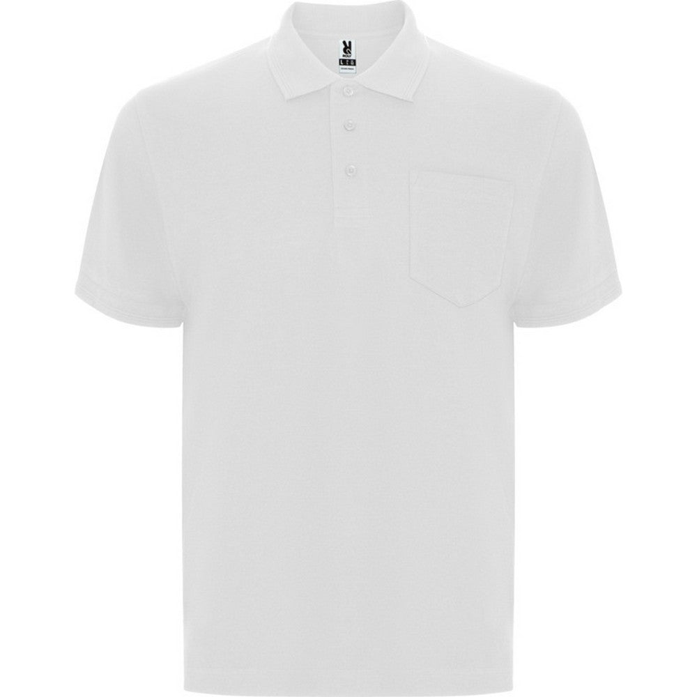 White - Front - Roly Unisex Adult Centauro Premium Short-Sleeved Polo Shirt