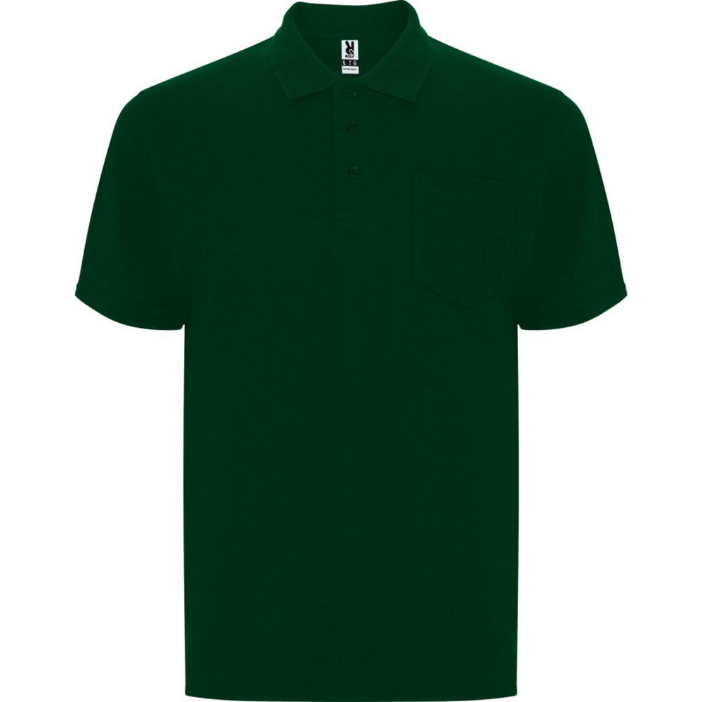 Bottle Green - Front - Roly Unisex Adult Centauro Premium Short-Sleeved Polo Shirt