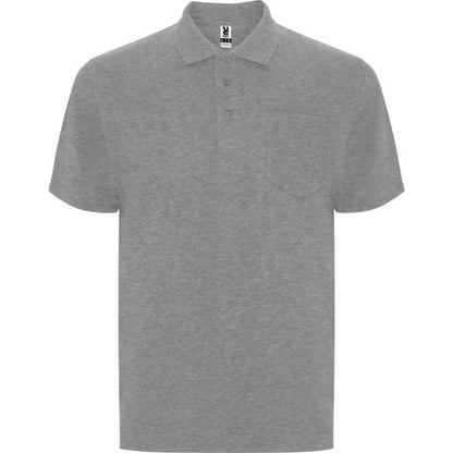 Grey Marl - Front - Roly Unisex Adult Centauro Premium Short-Sleeved Polo Shirt