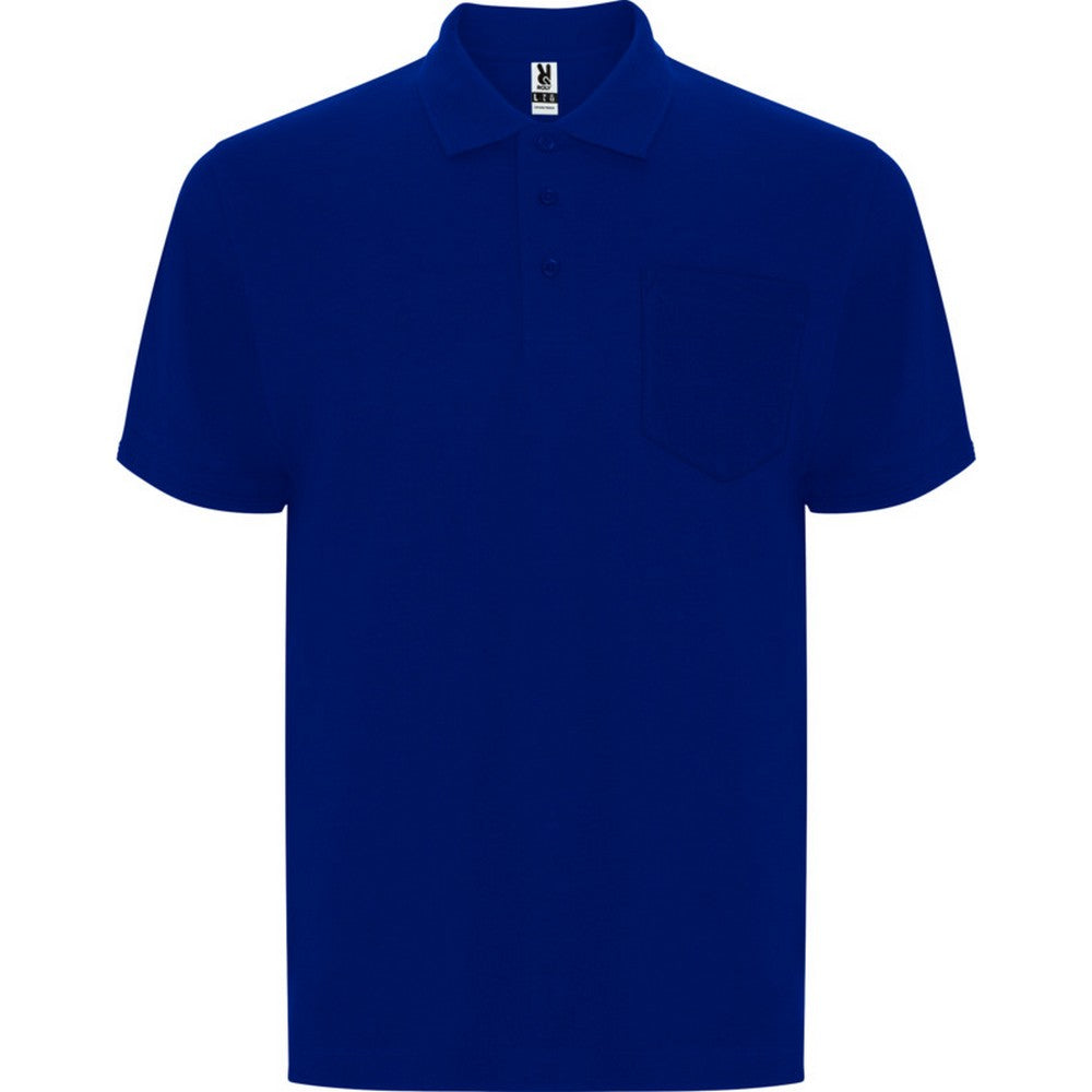Blue - Front - Roly Unisex Adult Centauro Premium Short-Sleeved Polo Shirt