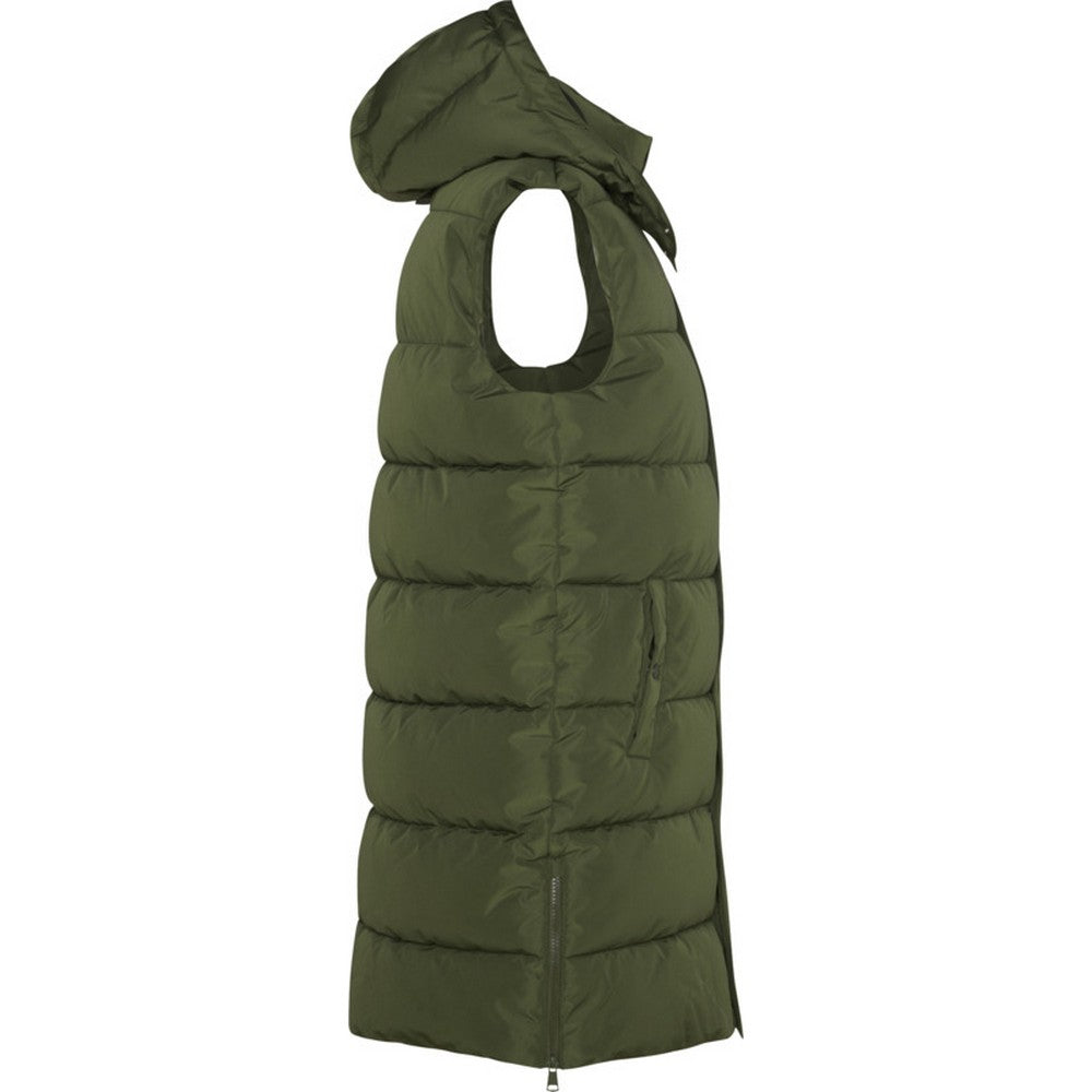 Military Green - Side - Roly Womens-Ladies Reine Insulated Body Warmer