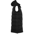 Solid Black - Side - Roly Womens-Ladies Reine Insulated Body Warmer