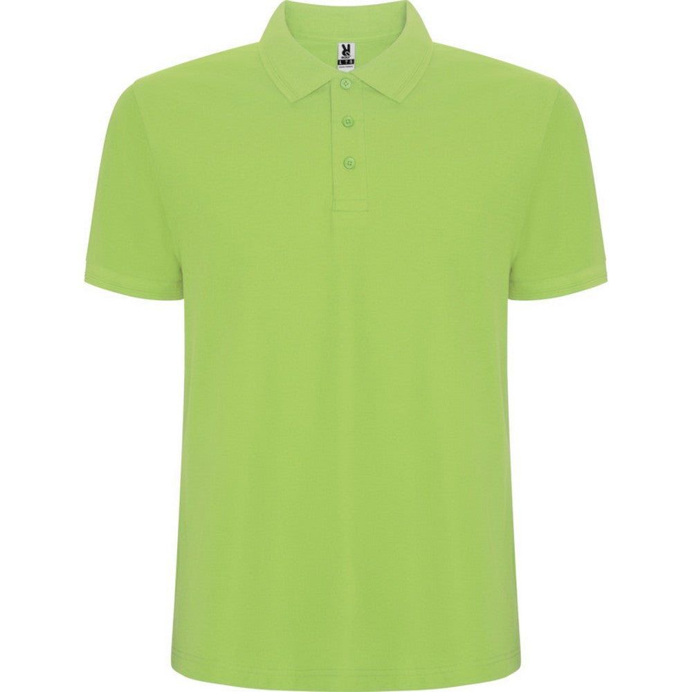 Mantis Green - Front - Roly Childrens-Kids Pegaso Premium Short-Sleeved Polo Shirt