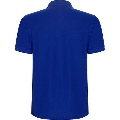 Blue - Back - Roly Mens Pegaso Premium Short-Sleeved Polo Shirt