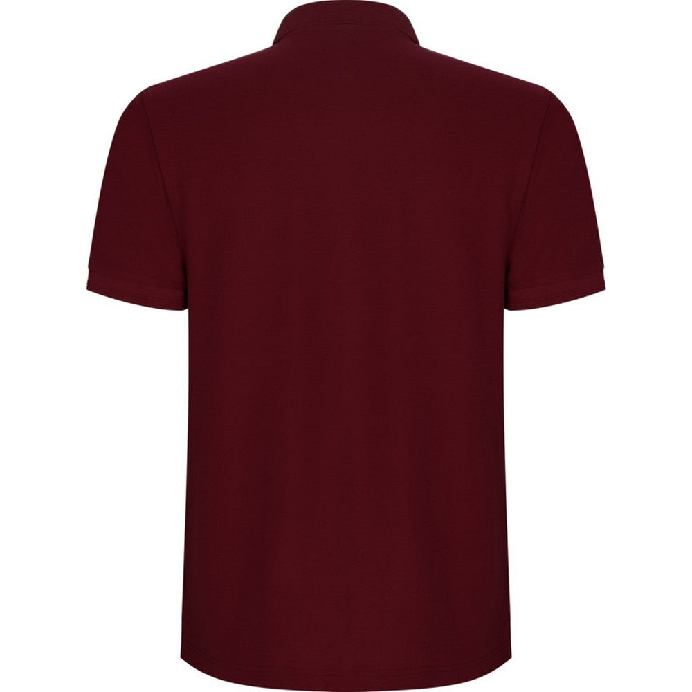 Garnet - Back - Roly Mens Pegaso Premium Short-Sleeved Polo Shirt