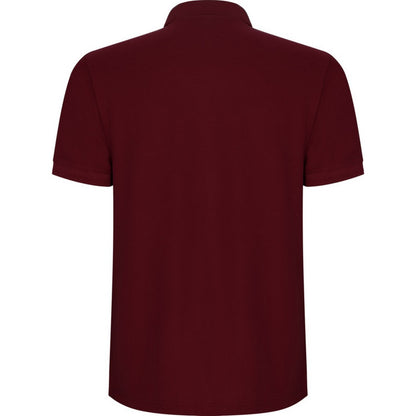 Garnet - Back - Roly Mens Pegaso Premium Short-Sleeved Polo Shirt