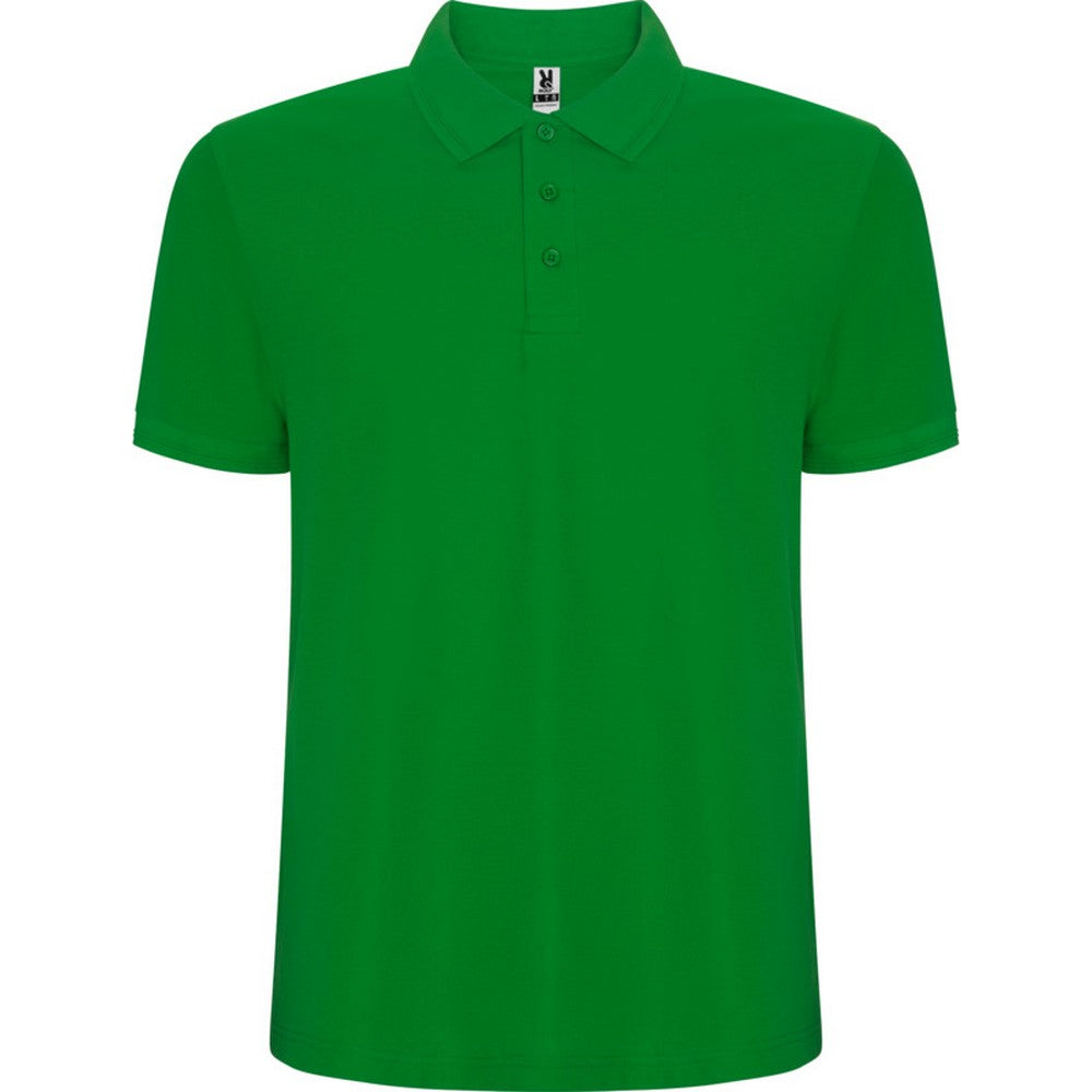 Grass Green - Front - Roly Mens Pegaso Premium Short-Sleeved Polo Shirt