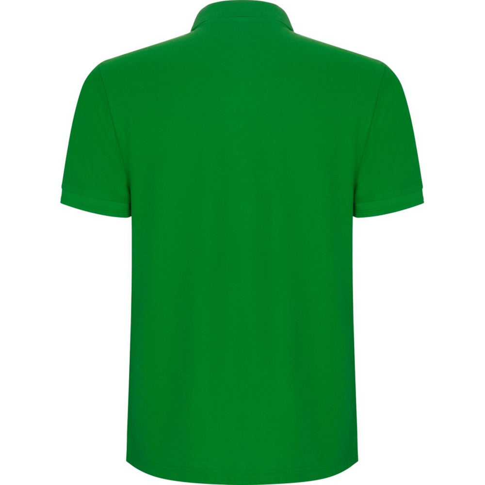 Grass Green - Back - Roly Mens Pegaso Premium Short-Sleeved Polo Shirt