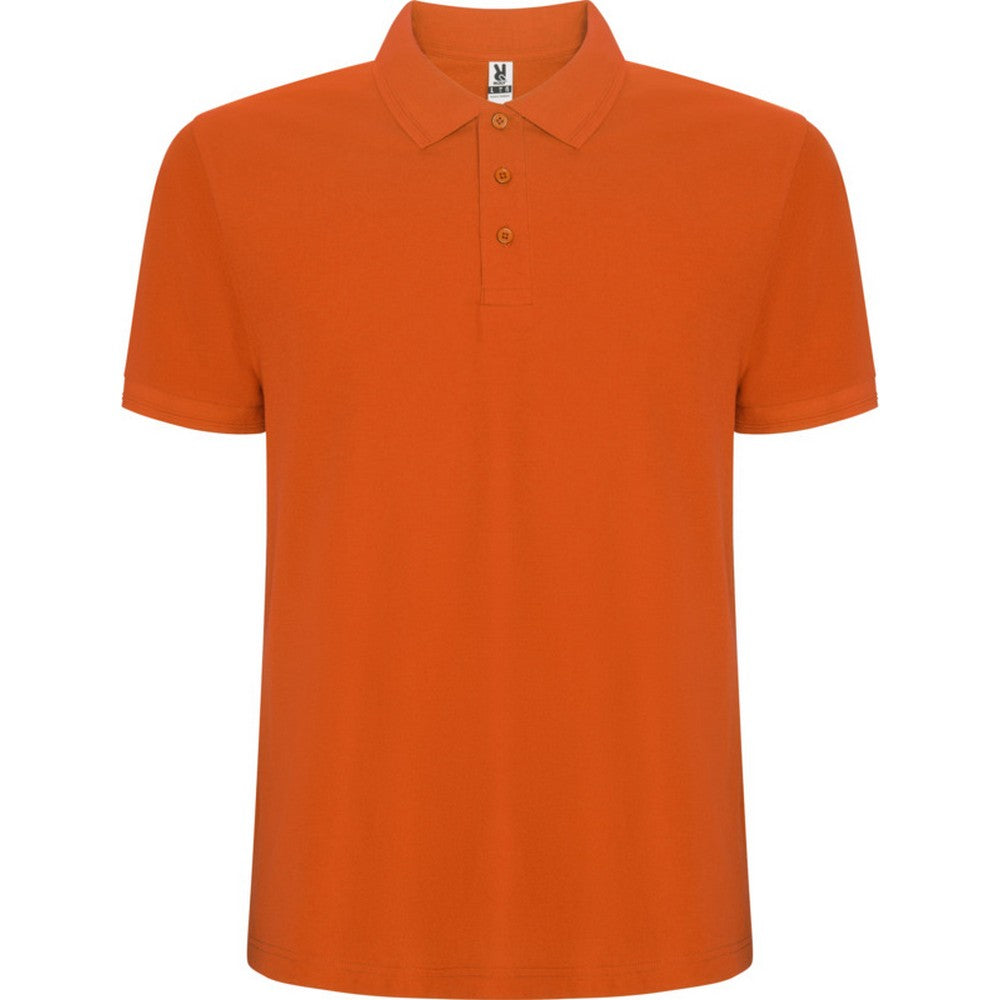 Orange - Front - Roly Mens Pegaso Premium Short-Sleeved Polo Shirt
