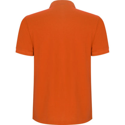 Orange - Back - Roly Mens Pegaso Premium Short-Sleeved Polo Shirt