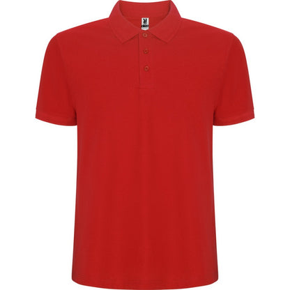 Red - Front - Roly Mens Pegaso Premium Short-Sleeved Polo Shirt