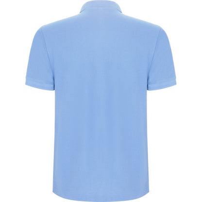 Sky Blue - Back - Roly Mens Pegaso Premium Short-Sleeved Polo Shirt