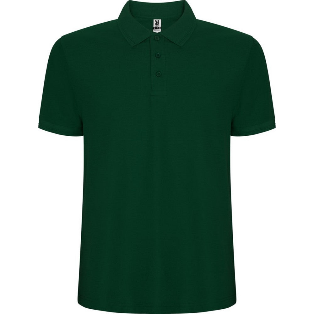 Bottle Green - Front - Roly Mens Pegaso Premium Short-Sleeved Polo Shirt