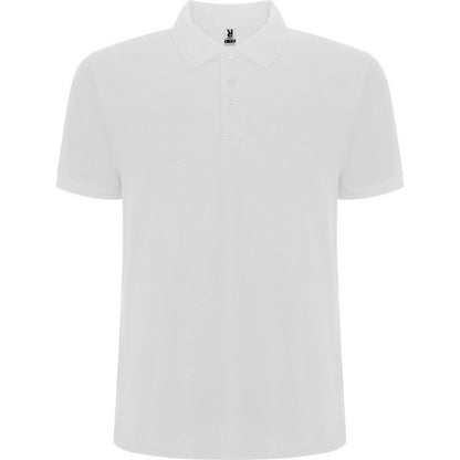 White - Front - Roly Mens Pegaso Premium Short-Sleeved Polo Shirt