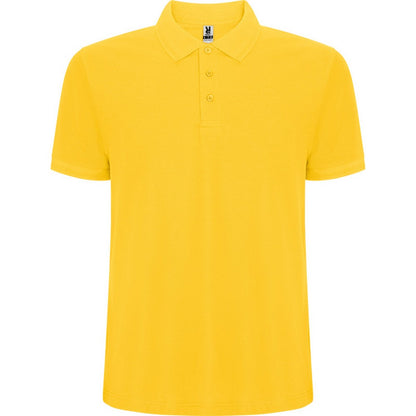 Yellow - Front - Roly Mens Pegaso Premium Short-Sleeved Polo Shirt