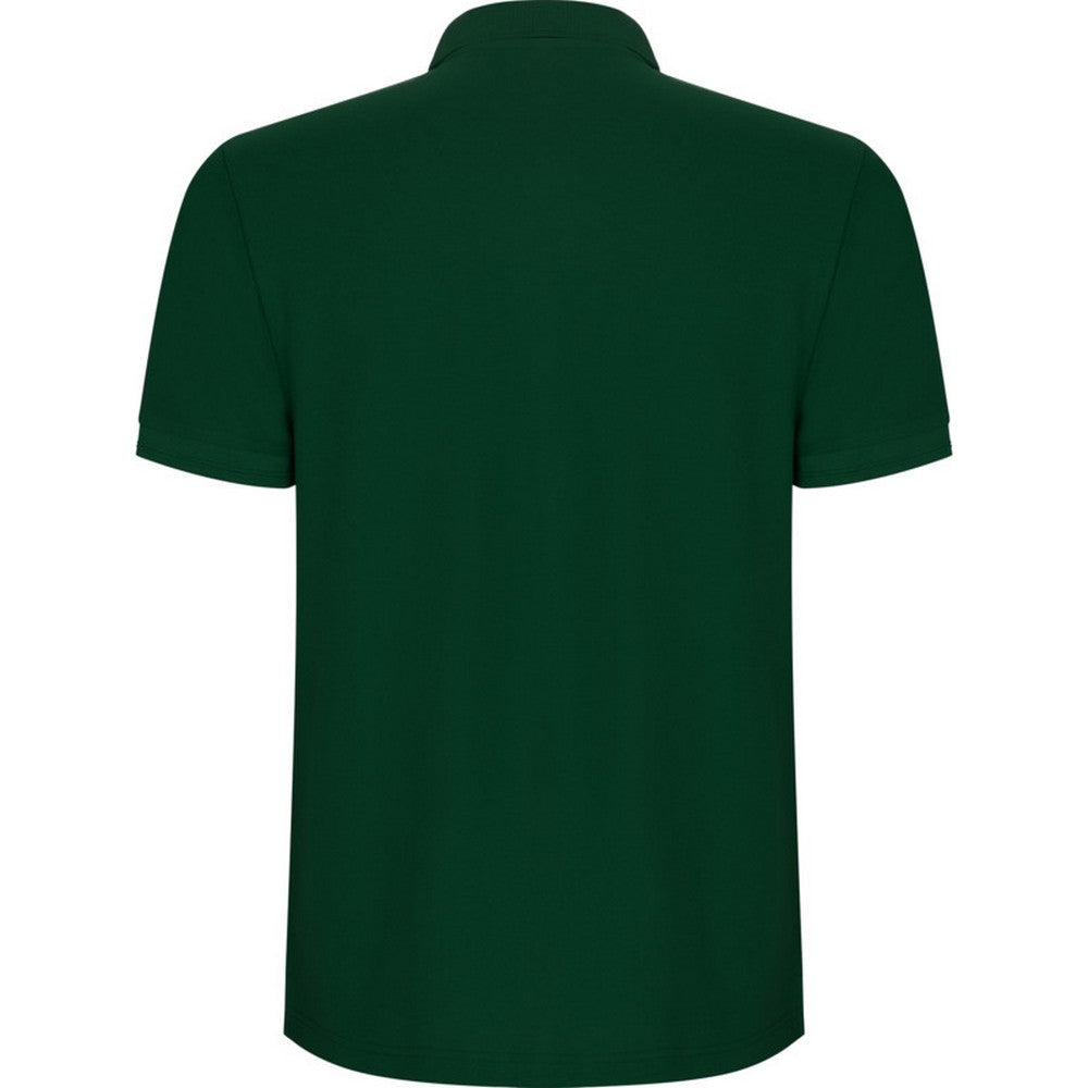 Bottle Green - Back - Roly Mens Pegaso Premium Short-Sleeved Polo Shirt